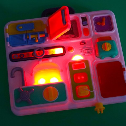Tablica manipulacyjna sensoryczna montessori kuchnia zegar światło dźwięk Tablica manipulacyjna sensoryczna montessori kuchnia zegar światło dźwięk