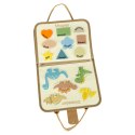 Tablica manipulacyjna sensoryczna montessori walizka dinozaury Tablica manipulacyjna sensoryczna montessori walizka dinozaury