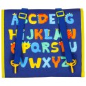Tablica manipulacyjna sensoryczna montessori walizka plecak niebieska Tablica manipulacyjna sensoryczna montessori walizka plecak niebieska