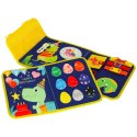 Tablica manipulacyjna sensoryczna montessori walizka plecak niebieska Tablica manipulacyjna sensoryczna montessori walizka plecak niebieska