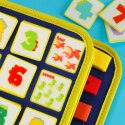 Tablica manipulacyjna sensoryczna montessori walizka plecak niebieska Tablica manipulacyjna sensoryczna montessori walizka plecak niebieska