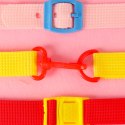 Tablica manipulacyjna sensoryczna montessori walizka plecak różowa Tablica manipulacyjna sensoryczna montessori walizka plecak różowa
