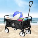Wózek plażowy składany MAGNUM czarny Wózek plażowy składany MAGNUM czarny