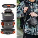 Zestaw turystyczny TRAVELER komplet czajnik garnek patelnia Zestaw turystyczny TRAVELER komplet czajnik garnek patelnia