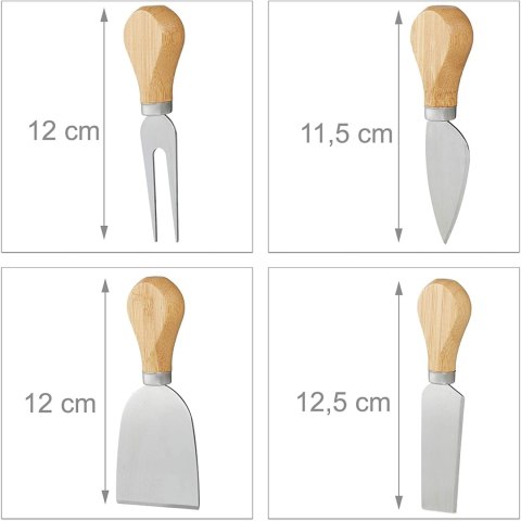 Deska bambusowa do serów WARNA 22 cm +noże Deska bambusowa do serów WARNA 22 cm +noże