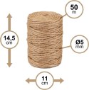 Sznurek jutowy 5mm/50m MINOS Sznurek jutowy 5mm/50m MINOS