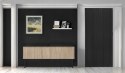 Drzwi harmonijkowe 004 08 czarny dąb 80 cm Drzwi harmonijkowe 004 08 czarny dąb 80 cm
