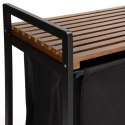 Kosz na pranie bambusowy HANOI BLACK CZARNY Kosz na pranie bambusowy HANOI BLACK CZARNY