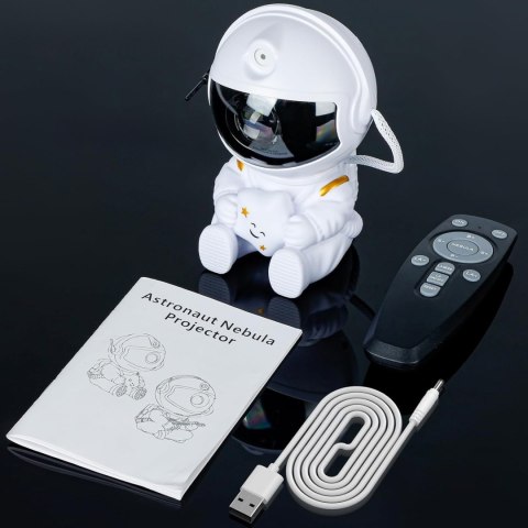 Lampa nocna projektor UNIVERSE astronauta biały Lampa nocna projektor UNIVERSE astronauta biały