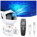 Lampa nocna projektor UNIVERSE astronauta biały Lampa nocna projektor UNIVERSE astronauta biały