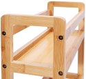 Regał na kółkach bambusowy INAKI 3 poziomy natural Regał na kółkach bambusowy INAKI 3 poziomy natural