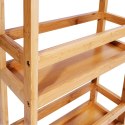 Regał na kółkach bambusowy INAKI 3 poziomy natural Regał na kółkach bambusowy INAKI 3 poziomy natural