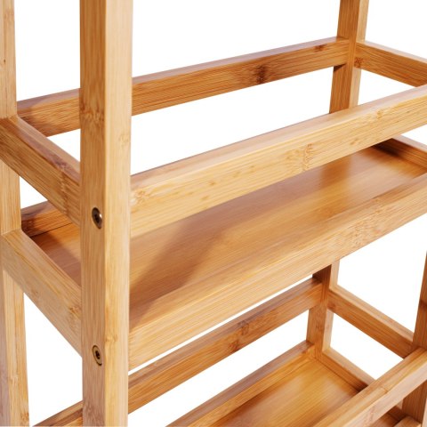Regał na kółkach bambusowy INAKI 3 poziomy natural Regał na kółkach bambusowy INAKI 3 poziomy natural
