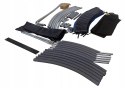 Trampolina z siatką i drabinką HENZEN 244 cm niebieska FT 8 Trampolina z siatką i drabinką HENZEN 244 cm niebieska FT 8