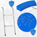 Trampolina z siatką i drabinką HENZEN 244 cm niebieska FT 8 Trampolina z siatką i drabinką HENZEN 244 cm niebieska FT 8